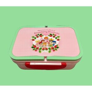 Strawberry Shortcake Pink & Mint Kids Storage Box
